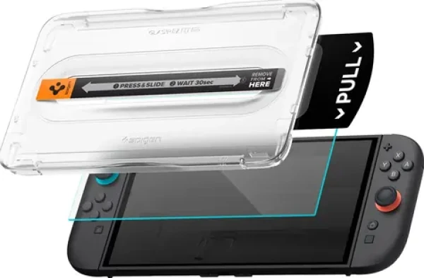 Spigen Glass tR EZ Fit Pro ochranné sklo pro Nintendo Switch 2 / 2ks (AGL10797)