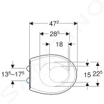 GEBERIT - Selnova Dětské WC sedátko, duroplast, Softclose, bílá 500.339.01.1