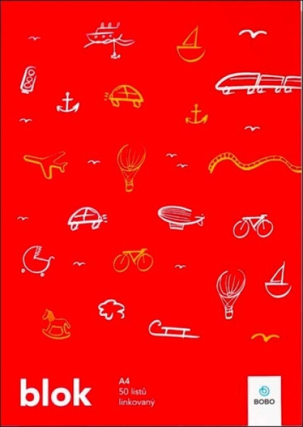 Poznámkový blok SVĚT A4 linkovaný 50 listů