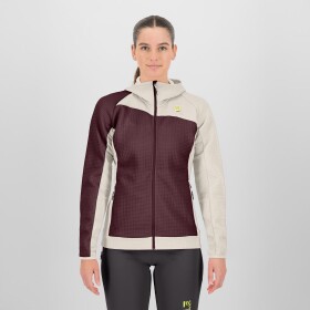 KARPOS Averau W Full-Zip Hoodie Fleece, Vineyard/Pristine velikost: M