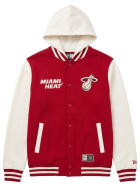 New Era Pánská bunda Miami Heat NBA Letterman Hooded Velikost: L