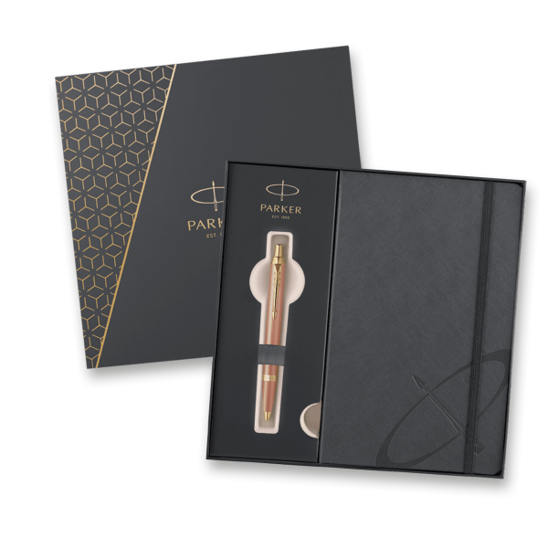 Dárková kazeta Parker IM Writing Rituals Orange GT - sada kuličkové pero a zápisník
