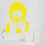 Samolepka Diego Maradona Barva: bílá, Velikost: 100 x 70 cm