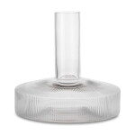 LIVING Dekantér RIPPLE 1,7 l - ferm LIVING Skleněná karafa na víno Ripple Clear 1,1 l, čirá barva, sklo