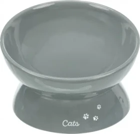 TRIXIE Miska XXL keramická šedá / Zvýšená / Keramika / O 17 cm / 0,35 l (TX-24805)