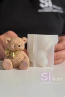 Dortisimo SilikonForms silikonová forma 3D Medvídek s mašlí