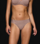 Dámské kalhotky Body Make-Up Illusion String EX - BROWN - sv. hnědé 00ZE - TRIUMPH BROWN 38