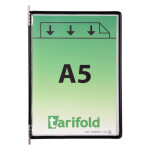 Djois závěsný rámeček s kapsou, A5, otevřený shora, černé, 10 ks