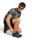 ICEBREAKER Mens Mer Run+ Ultralight Mini, Flint Blue/Atlantis (vzorek) velikost: M