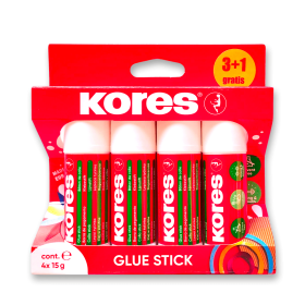 Lepicí tyčinka Kores 15 g, balení 4ks
