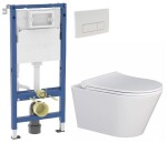 GEBERIT DuofixBasic s bílým tlačítkem DELTA51 + WC MYJOYS MY1 + SEDÁTKO 458.103.00.2 51BI MY1