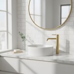 REA - Umyvadlová baterie SPOT Brush Gold vysoká REA-B9632