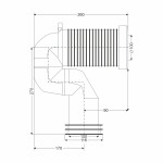 MEREO - Klum Koleno odpadní pro VARIO WC PR7093V