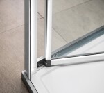 POLYSAN - EASY třístěnný sprchový kout 900x900, skládací dveře, L/P varianta, čiré sklo EL1990EL3315EL3315