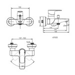 IDEAL STANDARD Vanová baterie, chrom A7033AA