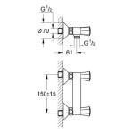 GROHE - Costa L Sprchová baterie, chrom 26330001