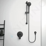 IDEAL STANDARD - Idealrain Set sprchové hlavice, tyče a hadice, černá BD142XG