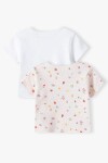 Tričko kojenecké s krátkým rukávem 2pack, Minoti, tulip 2, Holka - 68/74 | 6-9m
