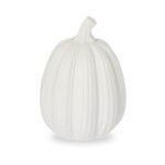 Storefactory Podzimní dekorace Dýně Tranhult 9 cm, bílá barva, keramika