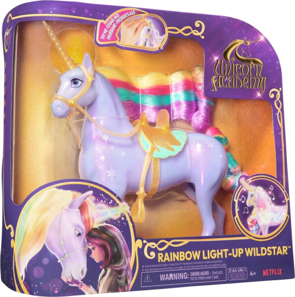Unicorn academy světelný jednorožec Wildstar 28 cm - Spin Master Unicorn Academy