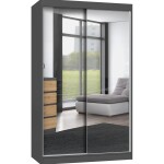 Skříň Iga 120 antracit/artisan A - zrcadlo