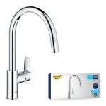 GROHE - Start Edge Dřezová baterie s výsuvnou koncovkou, chrom 30551000