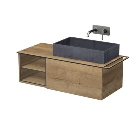 Koupelnová skříňka Naturel Oxo 110x50 cm dub Halifax mat OXO110P701ZKDPOUT OXO110P701ZKDPOUT