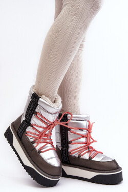 Šnekové Dámské Na Tlusté Podrážce Veganské D.Franklin DFSH371006 Stříbrné 38