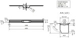 I-Drain - Linear 72 Nerezový sprchový žlab, délka 100 cm, s hydroizolací ID5M10001X1