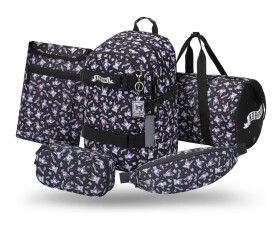 5 SET Skate Kuromi Black: batoh, penál, sáček, ledvinka, obal na notebook