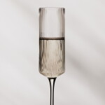 Ferm Living Sklenice Ripple Champagne Clear – set 2 ks, čirá barva, sklo, 150 ml