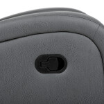 TV a relaxační křeslo, manuální polohování, potah šedá látka v dekoru kůže