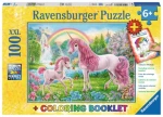 Ravensburger Puzzle Magičtí jednorožci XXL + omalovánky