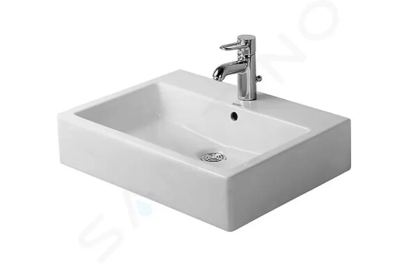 DURAVIT - Vero Umyvadlo 600x470 mm, s přepadem, s otvorem pro baterii, bílá 0454600027