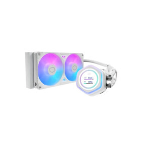 Cooler Master vodní chladič MasterLiquid Atmos II LCD 240, 2x120mm, LGA1851, AM5, bílá EDF_1566543