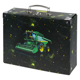 Skládací školní kufřík Traktor s kováním