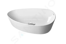 DURAVIT - Cape Cod Asymetrická umyvadlová mísa 500x405 mm, DuraCeram, WonderGliss, bílá 23395000001