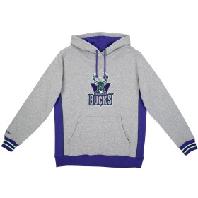Mitchell & Ness Pánská mikina Milwaukee Bucks NBA Pinnacle Heavyweight Fleece Hoodie Velikost: L