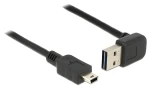 Delock EASY-USB černý / Kabel / USB 2.0 A - Mini-USB B / 1 m / pozlacené kontakty (83543)