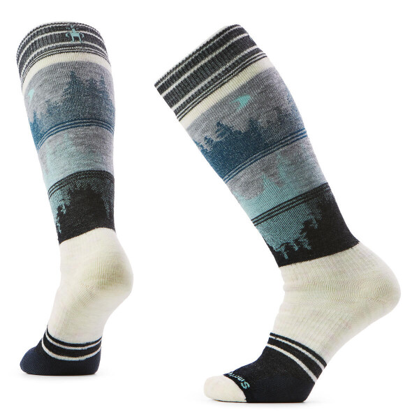 Dámské merino snowboardové ponožky SMARTWOOL Women's Snowboard Full Cushion Twilight, Moonbeam velikost: 42-45 (L)