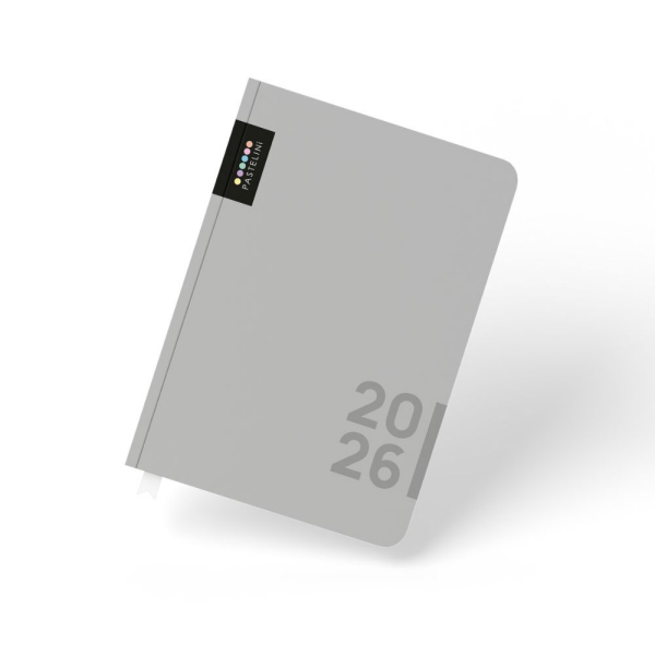 Týdenní diář 2026 Karton P+P A5 - PASTELINI šedá
