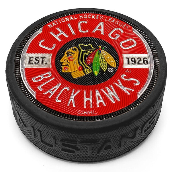 Mustang Puk Chicago Blackhawks NHL Gear Puck Design Trimflexx