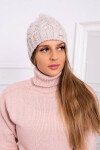 Fleecová čepice Waleria K307 light beige UNI