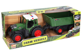 Traktor s vlečkou a efekty 42 cm
