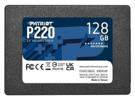 Patriot P220 128GB / SSD / 2.5" / IOPS: 40K 50K / SATA III (P220S128G25)