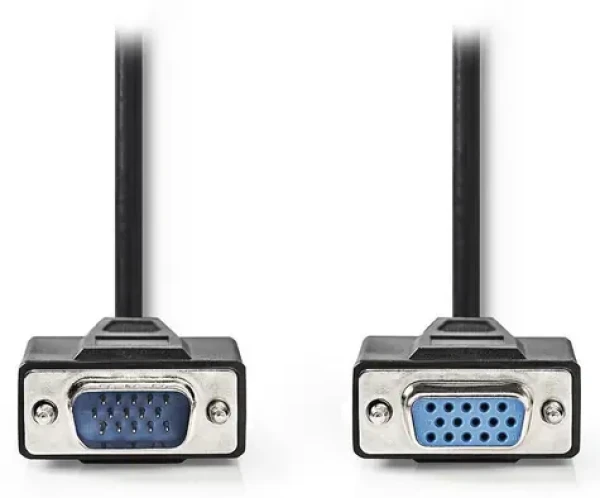 Nedis VGA prodlužovací kabel černá / Kabel / VGA (D-SUB) / 5 m / bulk (CCGL59100BK50)