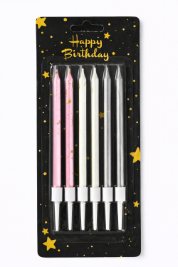 Cake star Dortové svíčky STAR 2 barevné 6ks