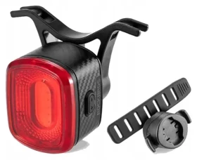 Rockbros Q2S černá / Zadní světlo na kolo / LED / Smart Stop System / USB-C nabíjení