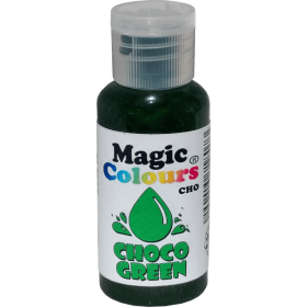 Gelová barva do čokolády Magic Colours (32 g) Choco Green CHOGRN dortis