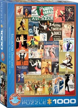 EUROGRAPHICS Puzzle Vintage plakáty z tanečních sálů